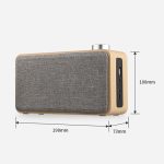 W5A Subwoofer-Stoff-Holz-Touch-Bluetooth-Lautsprecher, unterstützt TF-Karte, U-Disk und 3,5-mm-AUX, Walnut, Yellow Wood – Bild 2