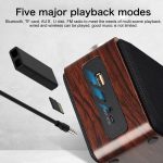 W5A Subwoofer-Stoff-Holz-Touch-Bluetooth-Lautsprecher, unterstützt TF-Karte, U-Disk und 3,5-mm-AUX, Walnut, Yellow Wood – Bild 11