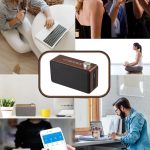 W5A Subwoofer-Stoff-Holz-Touch-Bluetooth-Lautsprecher, unterstützt TF-Karte, U-Disk und 3,5-mm-AUX, Walnut, Yellow Wood – Bild 15