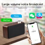 W5A Subwoofer-Stoff-Holz-Touch-Bluetooth-Lautsprecher, unterstützt TF-Karte, U-Disk und 3,5-mm-AUX, Walnut, Yellow Wood – Bild 8