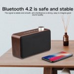 W5A Subwoofer-Stoff-Holz-Touch-Bluetooth-Lautsprecher, unterstützt TF-Karte, U-Disk und 3,5-mm-AUX, Walnut, Yellow Wood – Bild 10