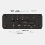 W5C Subwoofer Holzuhr Bluetooth-Lautsprecher, unterstützt TF-Karte und 3,5 mm AUX, Brown Wood, Yellow Wood – Bild 5