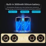 W8C Holzuhr-Subwoofer-Bluetooth-Lautsprecher, unterstützt TF-Karte, U-Disk und 3,5-mm-AUX, Brown Wood, Yellow Wood – Bild 13