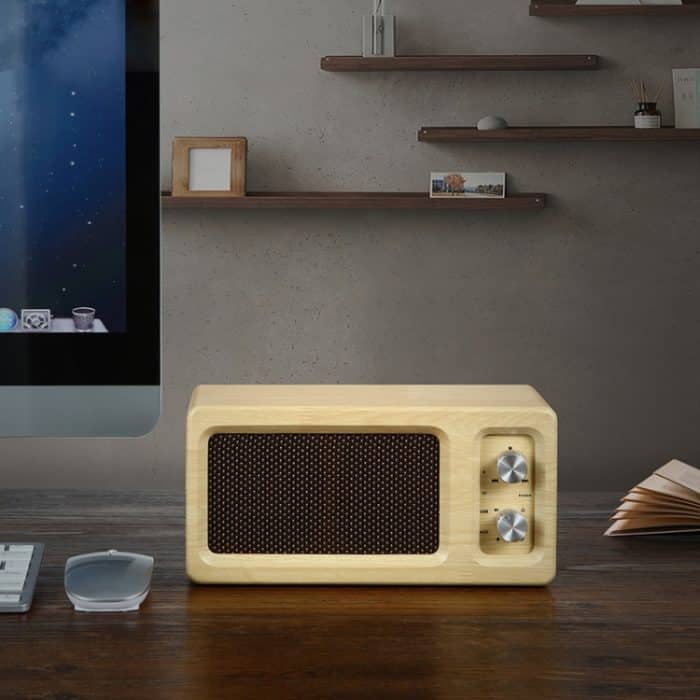 D60 Subwoofer Bluetooth 4.2-Lautsprecher aus Holz, unterstützt TF-Karte und 3,5-mm-AUX- und U-Disk-Wiedergabe – Bild 1