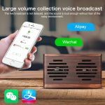 D70 QI Standard-Subwoofer, Bluetooth 4.2-Lautsprecher aus Holz, unterstützt TF-Karte und 3,5 mm AUX, Yellow, Brown – Bild 11