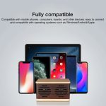 D70 QI Standard-Subwoofer, Bluetooth 4.2-Lautsprecher aus Holz, unterstützt TF-Karte und 3,5 mm AUX, Yellow, Brown – Bild 10