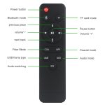 D90 Subwoofer, Bluetooth 4.2-Lautsprecher aus Holz mit Fernbedienung, unterstützt TF-Karte und 3,5-mm-AUX-Koaxialkabel, Glasfaser und U-Disk, D90+ Subwoofer – Bild 5