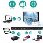 D90 Subwoofer, Bluetooth 4.2-Lautsprecher aus Holz mit Fernbedienung, unterstützt TF-Karte und 3,5-mm-AUX-Koaxialkabel, Glasfaser und U-Disk, D90+ Subwoofer – Bild 7