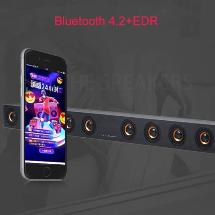 D90 Subwoofer, Bluetooth 4.2-Lautsprecher aus Holz mit Fernbedienung, unterstützt TF-Karte und 3,5-mm-AUX-Koaxialkabel, Glasfaser und U-Disk, D90+ Subwoofer – Bild 9