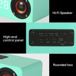 M5C Subwoofer-Holzuhr, Bluetooth 4.2-Lautsprecher, unterstützt TF-Karte und 3,5-mm-AUX- und FM-Radio – Bild 12