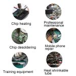 YIHUA 858 AC 220V Einstellbare Temperatur und Luftstrom Heißluftpistole – Bild 4