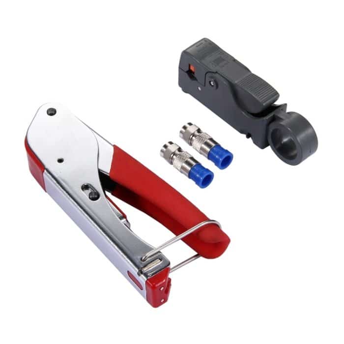 WLXY 518A Crimpzange Reparaturwerkzeugset für Abisolierzangen für Koaxialkabel RG59 / RG6 – Bild 4