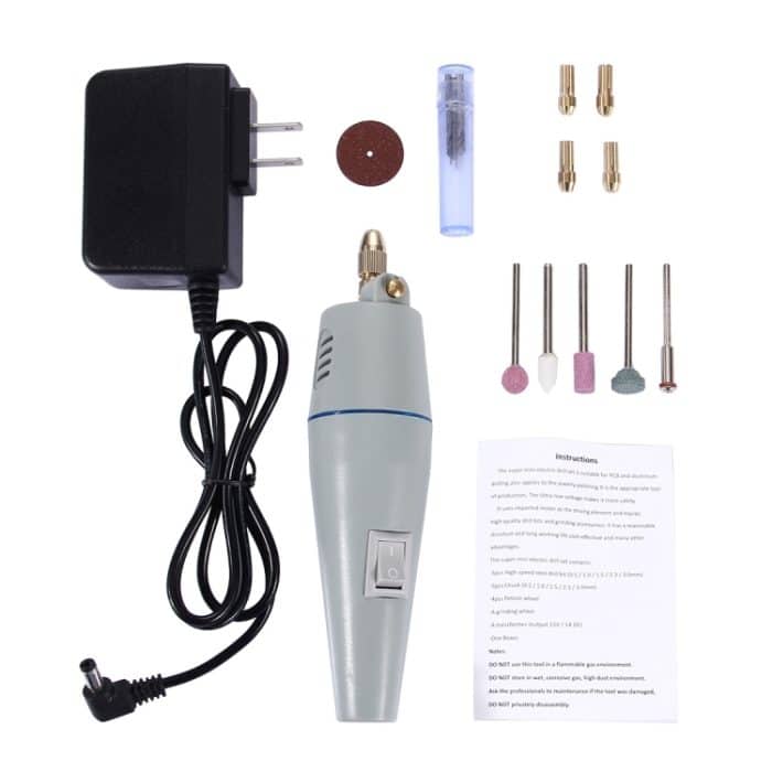 WLXY WL-500B Mini-Elektroschleifer, 110V-240V, geeigneter Bohrfutter: 0,3 mm-4,0 mm – Bild 6