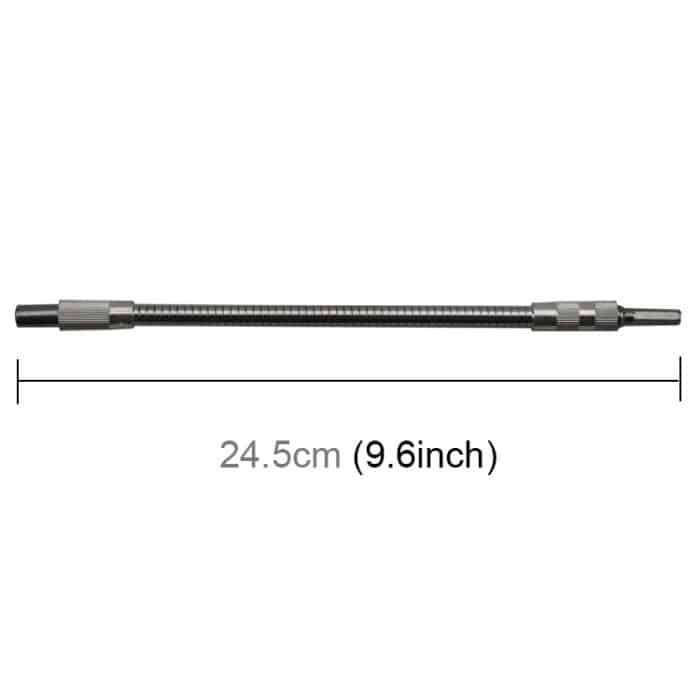 Wiederaufladbarer Metallbohrer Elektrischer Schraubendreher Spezielle Bohrstangen mit flexiblem Wellenmoment, Länge: 24,5 cm – Bild 2