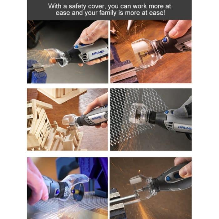 Transparente Abdeckung des elektrischen Schleifers A550 für DREMEL-Schutzabdeckung – Bild 6