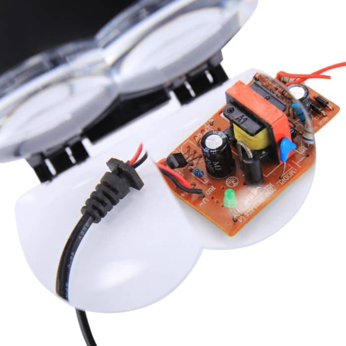 Multifunktionale einstellbare Zahnlese-Lesekopflupe mit 2 LED-Lichtern und 4 Linsen (1,7X, 2X, 2,5X, 4X) – Bild 7