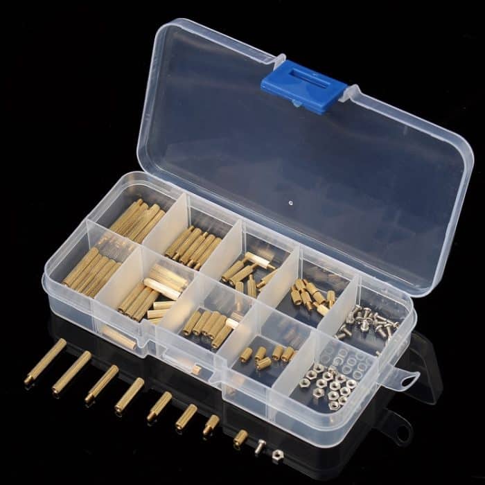 120 PCS M2 Messing gerändelt Standoff männlich weiblich runde Säule Abstandhalter für PCB Board – Bild 2