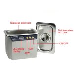 BAKU BK-3550 35 W / 50 W einstellbarer 0,8 l LCD-Display-Ultraschallreiniger, AC 220 V, EU-Stecker, BK-3550 35W / 50W 0.8L 220V – Bild 6