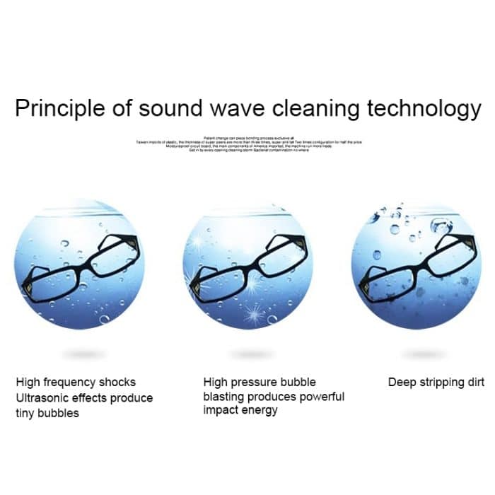 BAKU BK-3550 35 W / 50 W einstellbarer 0,8 l LCD-Display-Ultraschallreiniger, AC 220 V, EU-Stecker, BK-3550 35W / 50W 0.8L 220V – Bild 10