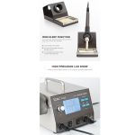 BAKU BA-942D 220V 700W 2 IN 1 Digitalanzeige Einstellbare Temperatur Heißluftpistolensatz, EU-Stecker – Bild 7