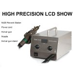 BAKU BA-942E 220V Digitalanzeige Einstellbare Temperatur Heißluftpistole Entlötstation Set, EU-Stecker – Bild 2