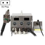 BAKU BA-942C 220V 1000W 2 in 1 Digitalanzeige Einstellbare Temperatur Heißluftpistole Set, EU-Stecker