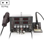 BAKU BA-8305D 220V 3 in 1 4 Digitalanzeige Heißluftpistolensatz, EU-Stecker