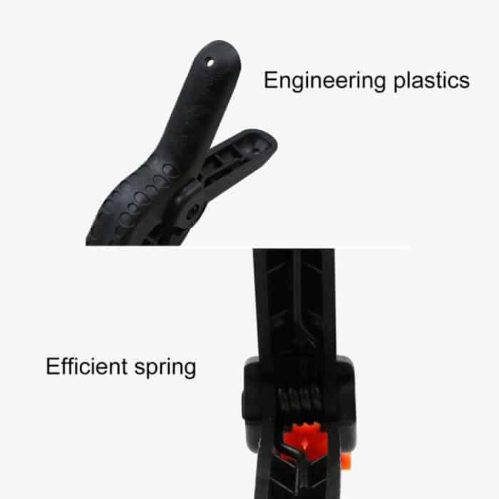 5 PCS Woodworking Photo Studio Fotografie Hintergrund Nylon Clip Support Federklemme, Länge: 117mm – Bild 4