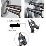 4 in 1 Zange 10-15 mm Sprengring Sicherungsring Zangenkombination Halteklammer 45-180 Grad – Bild 4