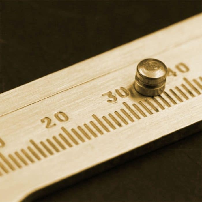 Tragbarer Mini Messing Schiebe 100mm Spurweite Nonius Perlen Schmuck Messschieber – Bild 4