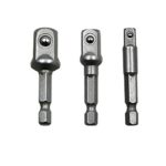 3 PCS / Set Socket Bit Verlängerungsstange Sechskantschaft Adapter Bohrmutter Treiber Bohrer (1/4, 3/8, 1/2 Zoll), Länge: 50 mm