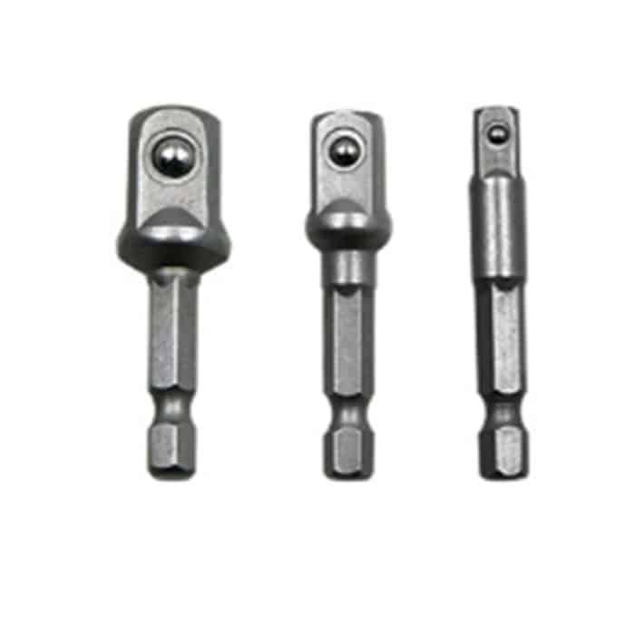 3 PCS / Set Socket Bit Verlängerungsstange Sechskantschaft Adapter Bohrmutter Treiber Bohrer (1/4, 3/8, 1/2 Zoll), Länge: 50 mm – Bild 1
