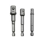 3 PCS / Set Socket Bit Verlängerungsstange Sechskantschaft Adapter Bohrmutter Treiber Bohrer (1/4, 3/8, 1/2 Zoll), Länge: 65-73 mm