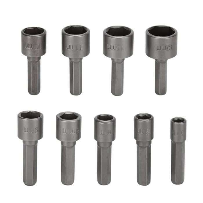 9 PCS / Set 5-13 mm Schraubendreher-Antriebskopf-Steckschlüssel – Bild 1