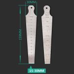 Wedge Feeler Gap 15-30mm Lineal aus Edelstahl Inspection Taper Gauge Metrisches imperiales Messwerkzeug – Bild 3