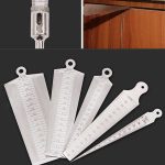 Wedge Feeler Gap 1-15 mm dickes Lineal aus Edelstahl Inspection Taper Gauge Metrisch Imperial Measure Tool – Bild 5