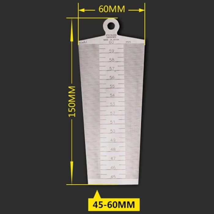 Wedge Feeler Gap 45-60mm Lineal aus Edelstahl Inspection Taper Gauge Metrisches Messwerkzeug – Bild 3