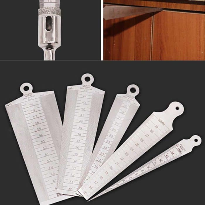 Wedge Feeler Gap 45-60mm Lineal aus Edelstahl Inspection Taper Gauge Metrisches Messwerkzeug – Bild 5