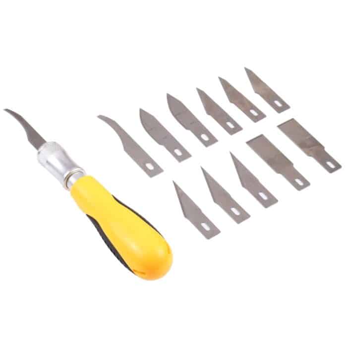 WLXY WL-9305 Hochwertiges Schnitzmesserset, Messerlänge: 15,5 cm – Bild 2