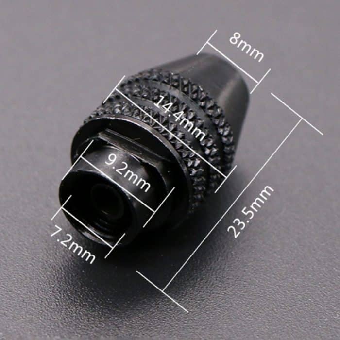 Elektrische Schleifmaschine M8 x 0,75 mm 0,3-3,2 mm Keyless Rotary Tool Dreibackenfutter (lang) – Bild 4