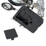 5 LED Hilfsclip-Lupe AC/DC austauschbar mit Lötständer und zwei Lupen, US-Stecker, 2.5X, US Plug – Bild 5