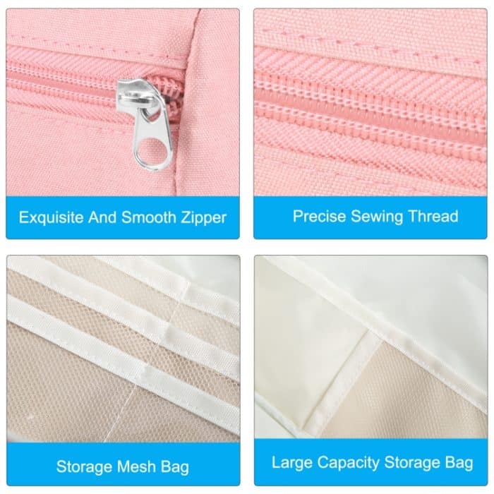 FunAdd Federmäppchen mit großem Fassungsvermögen, Aufbewahrungsorganisator, Kosmetiktasche aus Segeltuch, Größe: 230 x 170 x 75 mm, 230 x 170 x 75mm – Bild 3