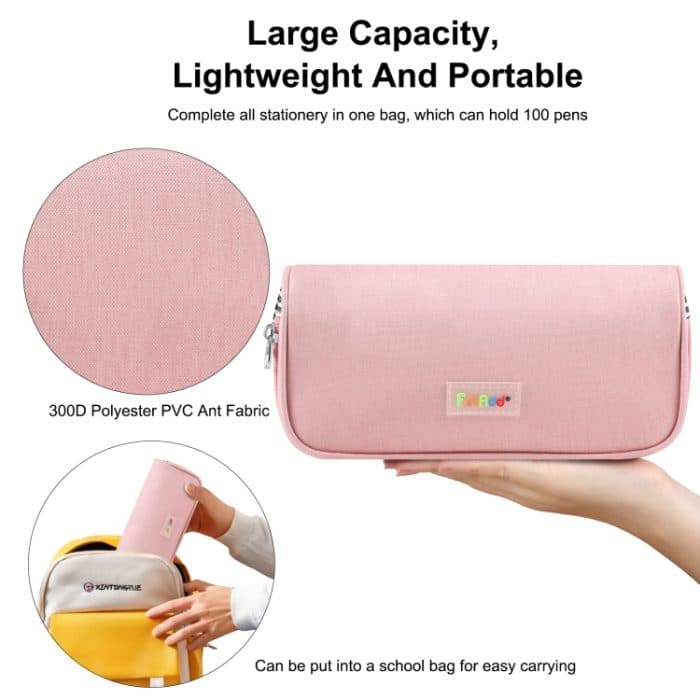 HAWEEL Federmäppchen, Kosmetikaufbewahrung, Organizer, Segeltuch, Brillentasche, Größe: 230 x 110 x 70 mm, 230 x 110 x 70mm – Bild 5