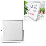 Tragbares magnetisches Desktop-kleines Whiteboard-Nachrichtenschreibbrett, Größe: 25 cm x 25 cm