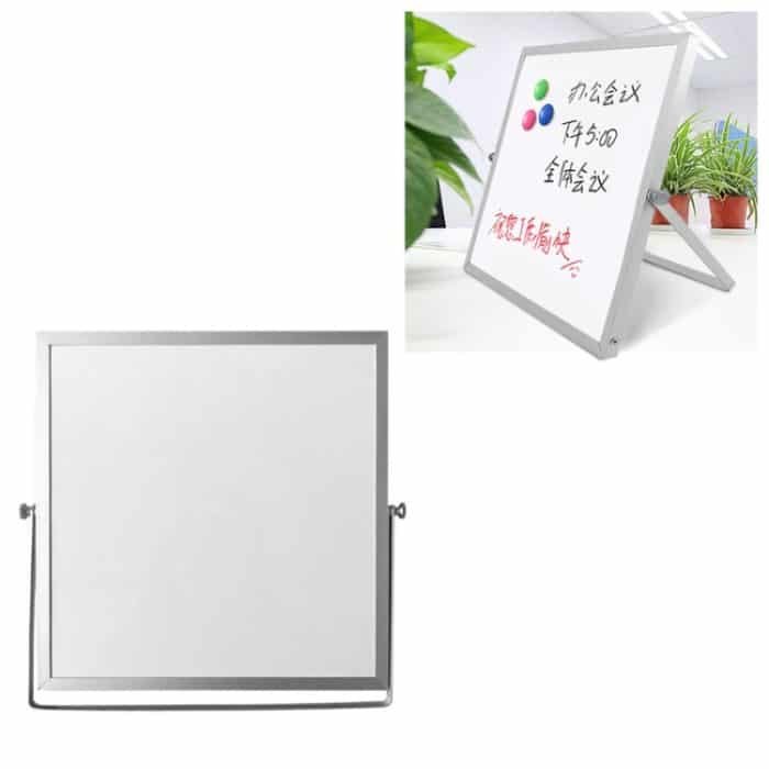 Tragbares magnetisches Desktop-kleines Whiteboard-Nachrichtenschreibbrett, Größe: 25 cm x 25 cm – Bild 1