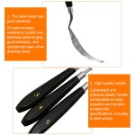 5 in 1 qst express kunst liefert malen toning edelstahl schaber – Bild 4