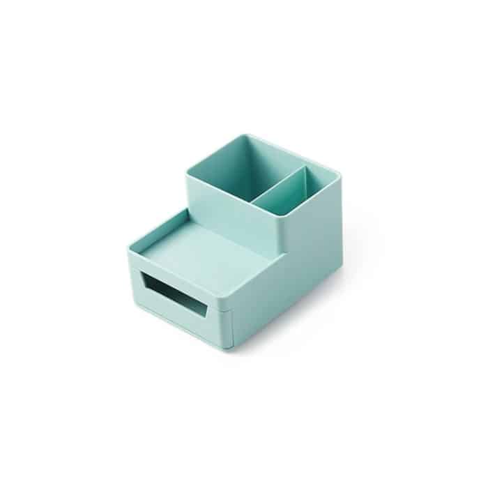 Abnehmbarer Stifthalter für den Schreibtisch, Briefpapierbox, zusammengebaute Aktenaufbewahrungsbox, 0115-2 (Blue Green), 0115-2 (Grey White) – Bild 2