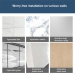 Schraubenhafter Haken zum Aufhängen an der Wand, stanzfreier Wandaufkleber-Haken, Schraubenlänge: 6 mm, 6mm – Bild 4