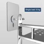 Schraubenhafter Haken zum Aufhängen an der Wand, stanzfreier Wandaufkleber-Haken, Schraubenlänge: 10 mm, 10mm – Bild 3