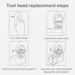 Original Xiaomi Mijia Haarballenschneider, ersetzter Kopf für HAC1512, Replaced Head – Bild 5